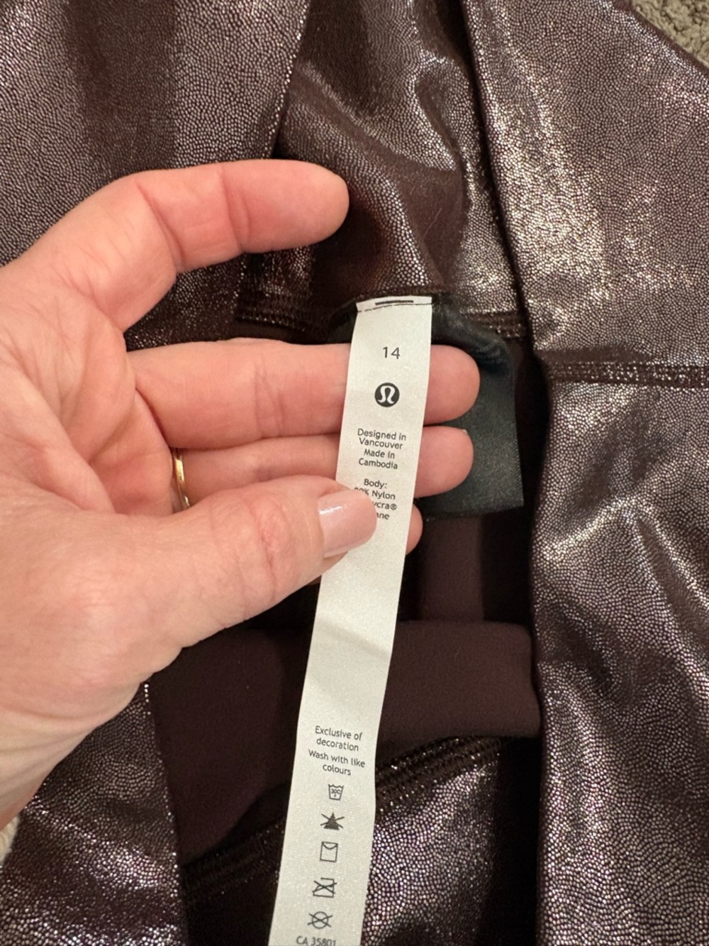 Lululemon Align High Rise 25” Shine Radiate Foil Print - Picture 6 of 7